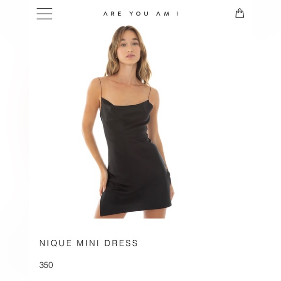 ARE YOU AM I ‘Nique Mini Dress’ Black - Picture 1 of 10